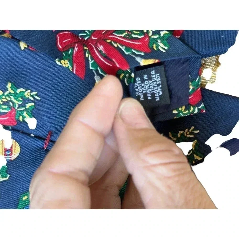 Vintage American Tradition Mens Christmas Santa Clause Christmas Ties Size OS